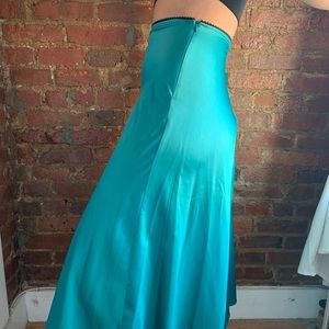Zara turquoise midi skirt